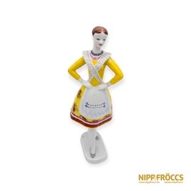 Hollóházi porcelán - Menyecske népviseletben
