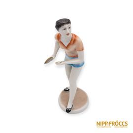 Hollóházi porcelán - Pingpongozó lány