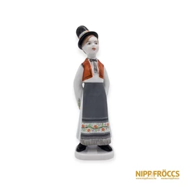 Hollóházi porcelán - Népviseletes fiú