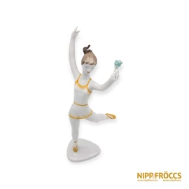 Hollóházi porcelán - Balerina virággal