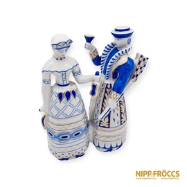 Hollóházi porcelán - Mulató pár
