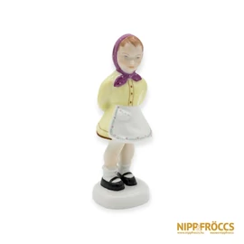 Aquincumi porcelán - Kendős kötényes kislány