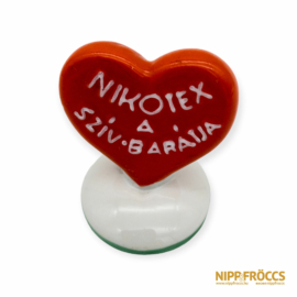 Herendi porcelán - Nikotex reklám piros szív