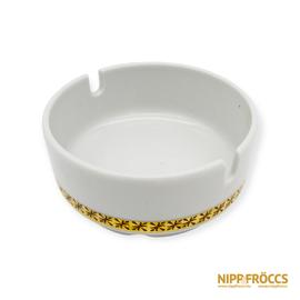 Alföldi porcelán - hamutartó arany díszítéssel