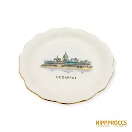 Aquincumi porcelán - Budapesti emlék tányér