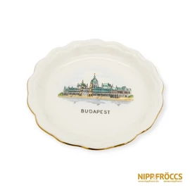 Aquincumi porcelán - Budapesti emlék tányér