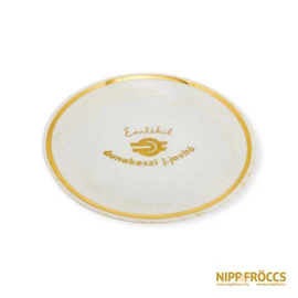 Hollóházi porcelán - Dunakeszi Járműjavító tál