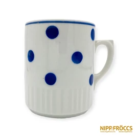 Zsolnay porcelán - Kék pöttyös bögre