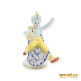 Hollóházi porcelán - Aladdin lila színű repülőszőnyegen
