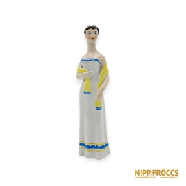 Drasche porcelán - Sárga stólás nő