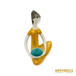 Drasche porcelán - Nő tállal
