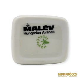 Hollóházi porcelán - Malév 3 részes hamutartó
