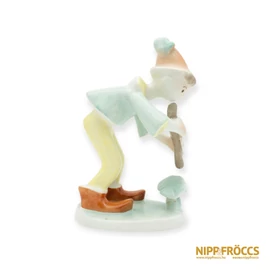 Budapesti porcelán - Furulyázó Lottó fiú