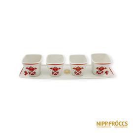 Hollóházi porcelán - Weiss Manfréd pálinkás készlet