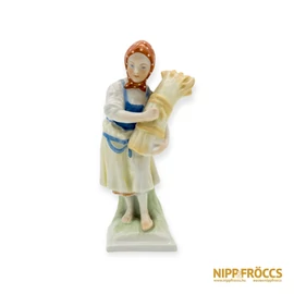 Herendi porcelán - Arató lány búzakévével
