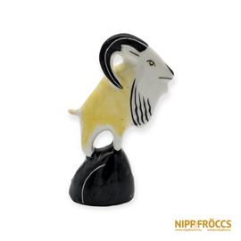 Hollóházi porcelán - Art deco kecske