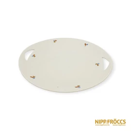 Zsolnay porcelán - Virág mintás kerek tál