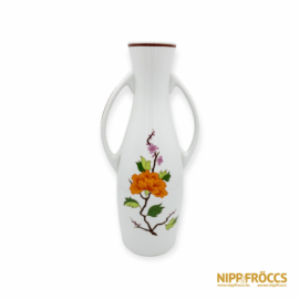 Hollóházi porcelán - Virág mintás nagy váza