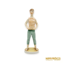 Zsolnay porcelán - Lány strandpapucsban