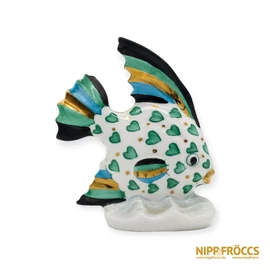Porcelán, kerámia - Szívecskés mintás hal