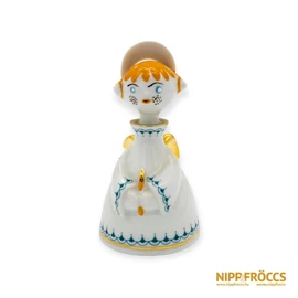 Hollóházi porcelán - Angyalka glóriával