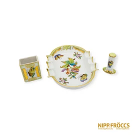 Herendi porcelán - Dohányzó szett