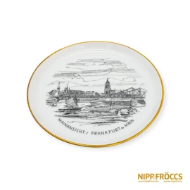 Sophienthal porcelána - Frankfurt am Main - Mainansicht tálka