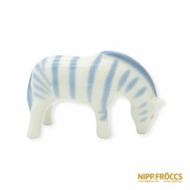 Polonne porcelán - Legelésző zebra