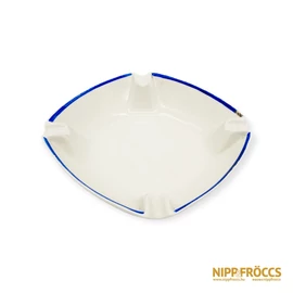 Hollóházi porcelán - Kék-fehér hamutartó
