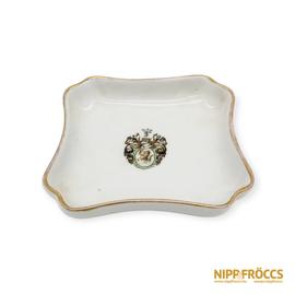Zsolnay porcelán - Címeres kis tál