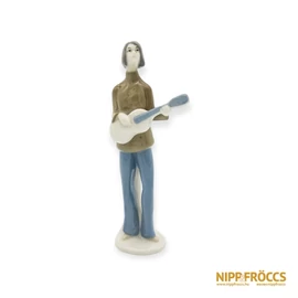 Porcelán, kerámia - Gitáros fiú