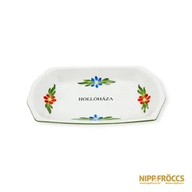Hollóházi porcelán - Hollóháza feliratos tál