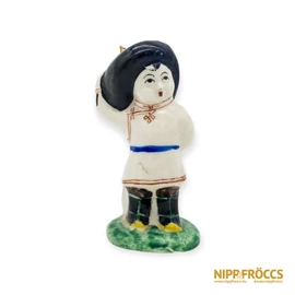 Porcelán, kerámia - Turbános figura