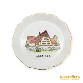 Aquincumi porcelán - Aggtelek emlék tálka