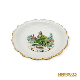 Aquincumi porcelán - Győr emlék tálka
