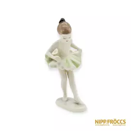 Hollóházi porcelán - Kis balerina (lüszter festés)