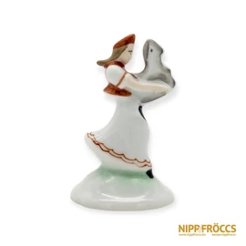 Herendi porcelán - Hintalovat tartó lány
