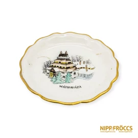 Aquincumi porcelán - Mátraháza emlék tálka
