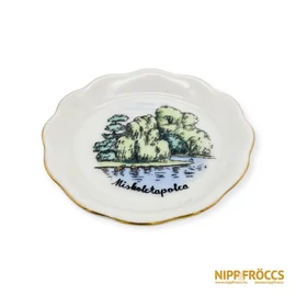 Aquincumi porcelán - Miskolctapolca emlék tálka