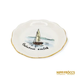 Aquincumi porcelán - Balatoni emlék tálka