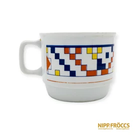 Zsolnay porcelán - Geometrikus mintájú bögre