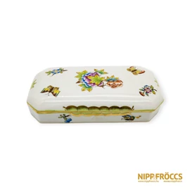 Herendi porcelán - Viktória mintás bonbonier