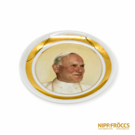 Hollóházi porcelán - II. János Pál pápa kis tál