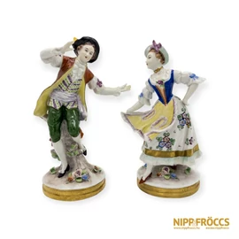 Sitzendorf porcelán - Táncoló pár