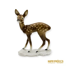 Lippelsdorf porcelán - Figyelő őzike