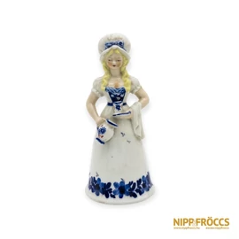 Lippelsdorf porcelán - Csengettyű nőalak korsókkal