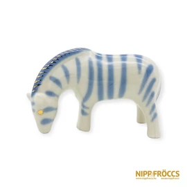Polonne porcelán - Legelésző zebra