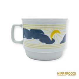 Zsolnay porcelán - Felhő és nap mintás bögre