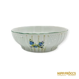Zsolnay porcelán - Nefelejcs mintás pogácsás tál