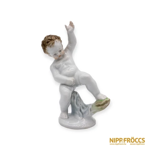 Herendi porcelán - Pisilő Puttó